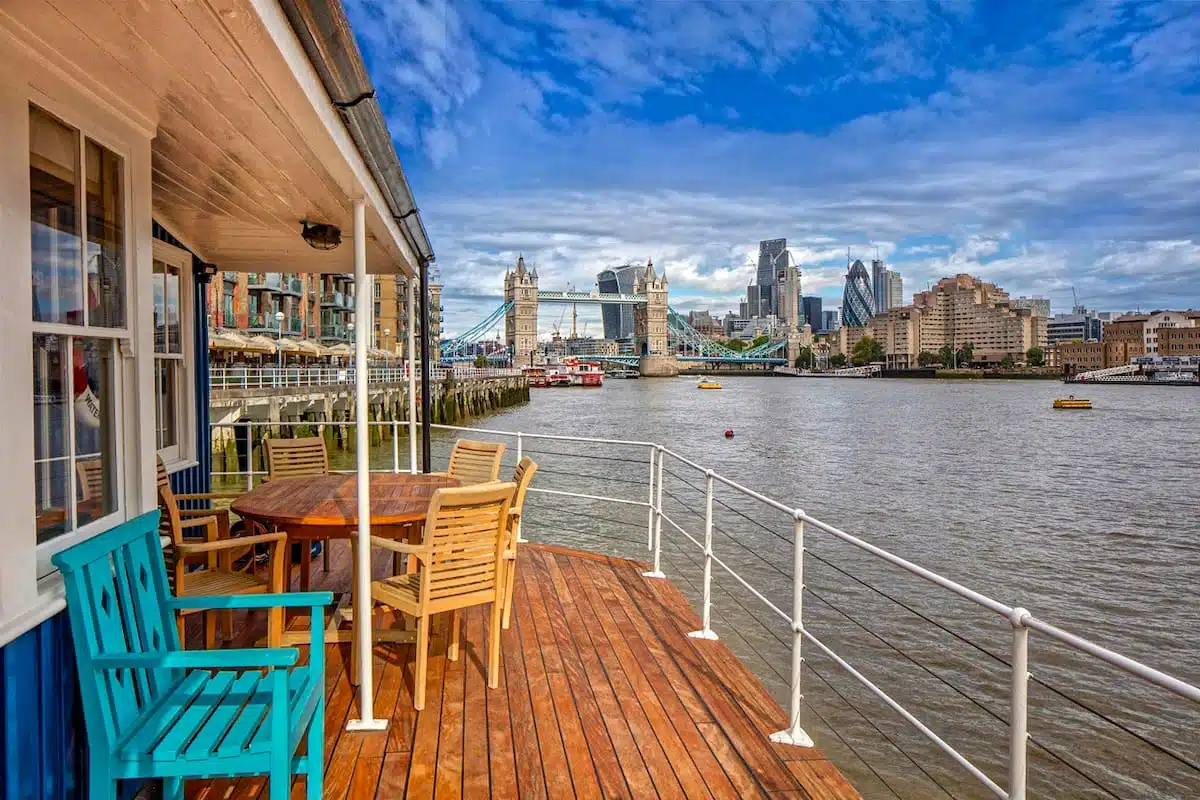 Tower Bridge Houseboat Airbnb UK